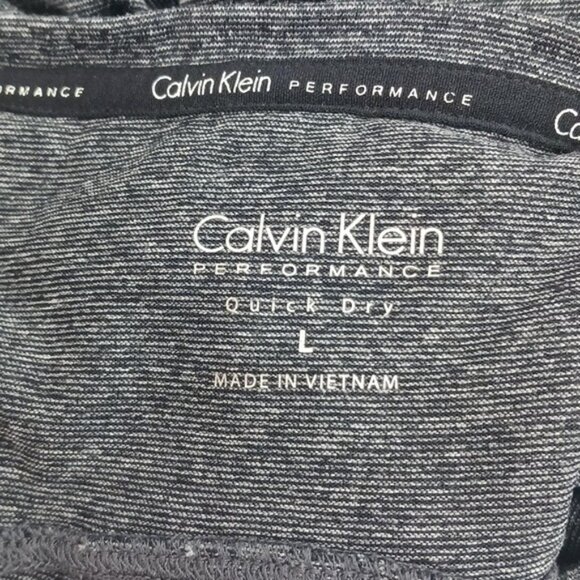 Calvin Klein Performance Long Sleeve Top Womens Size L Gray Stretch Athletic - Picture 6 of 7